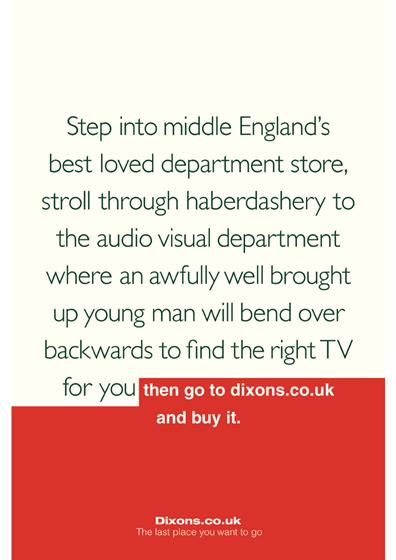 Dixons 'Middle England' by M&C Saatchi